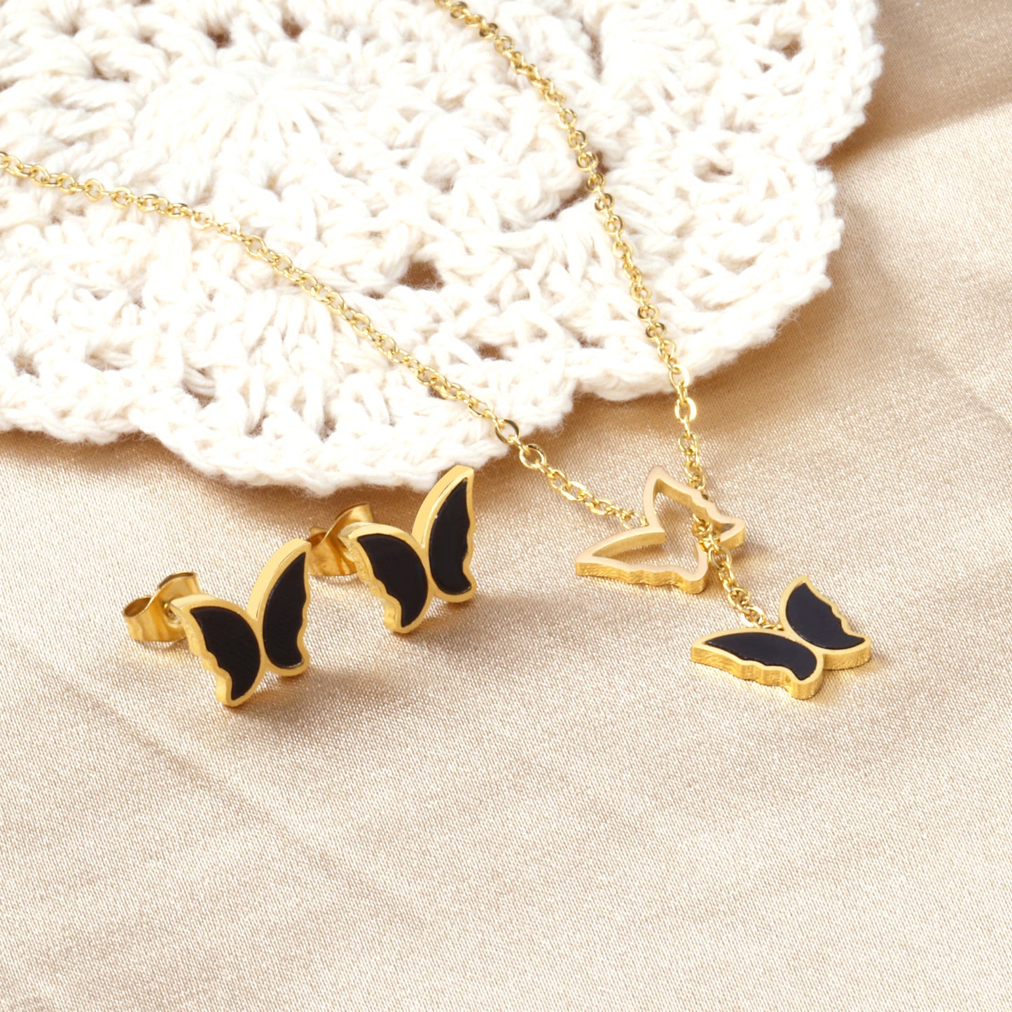 "Secret Admirer" Butterfly Necklace and Earring Set