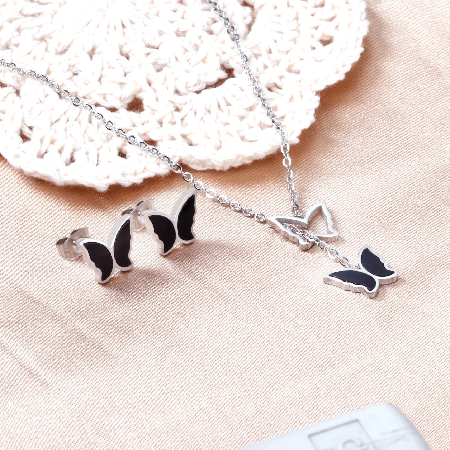 "Secret Admirer" Butterfly Necklace and Earring Set