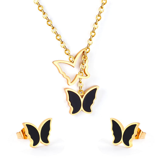 "Secret Admirer" Butterfly Necklace and Earring Set