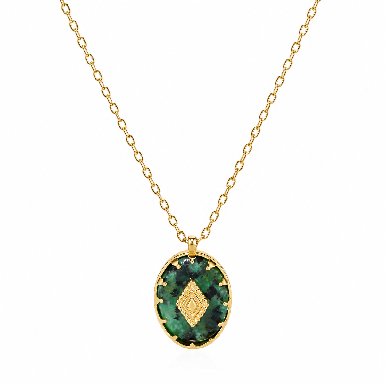 Enchanting Emerald Stone Necklace