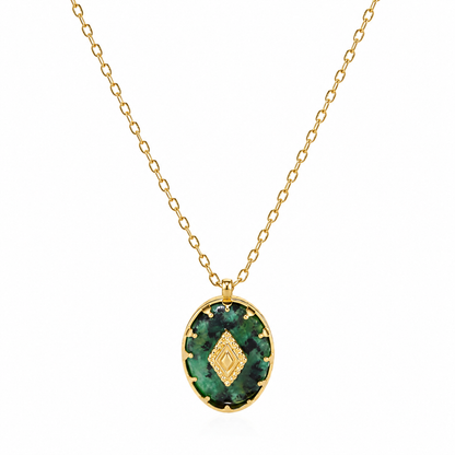 Enchanting Emerald Stone Necklace