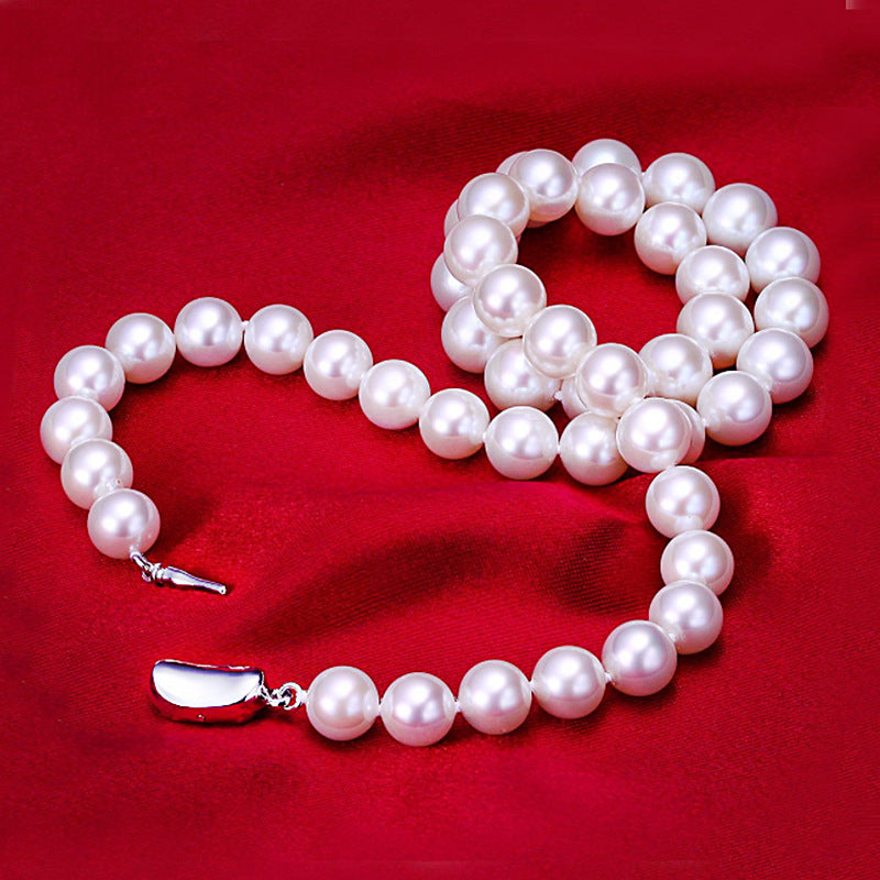 Classic 8mm White River Pearl Neklace