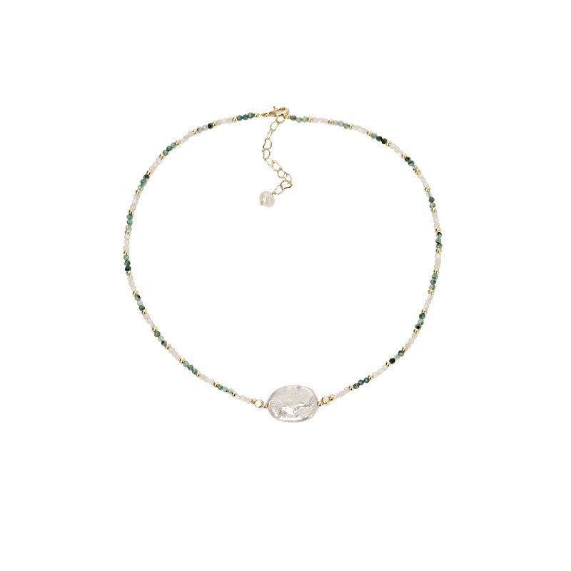 "Tranquil Waters" Baroque Pearl Necklace