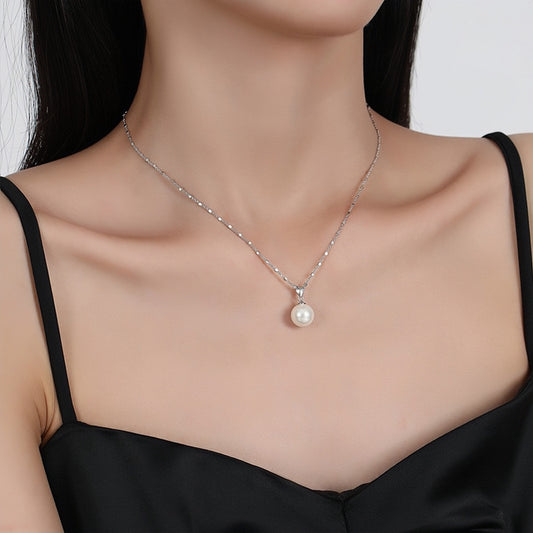"Silver Lumière" Classic Pearl Drop