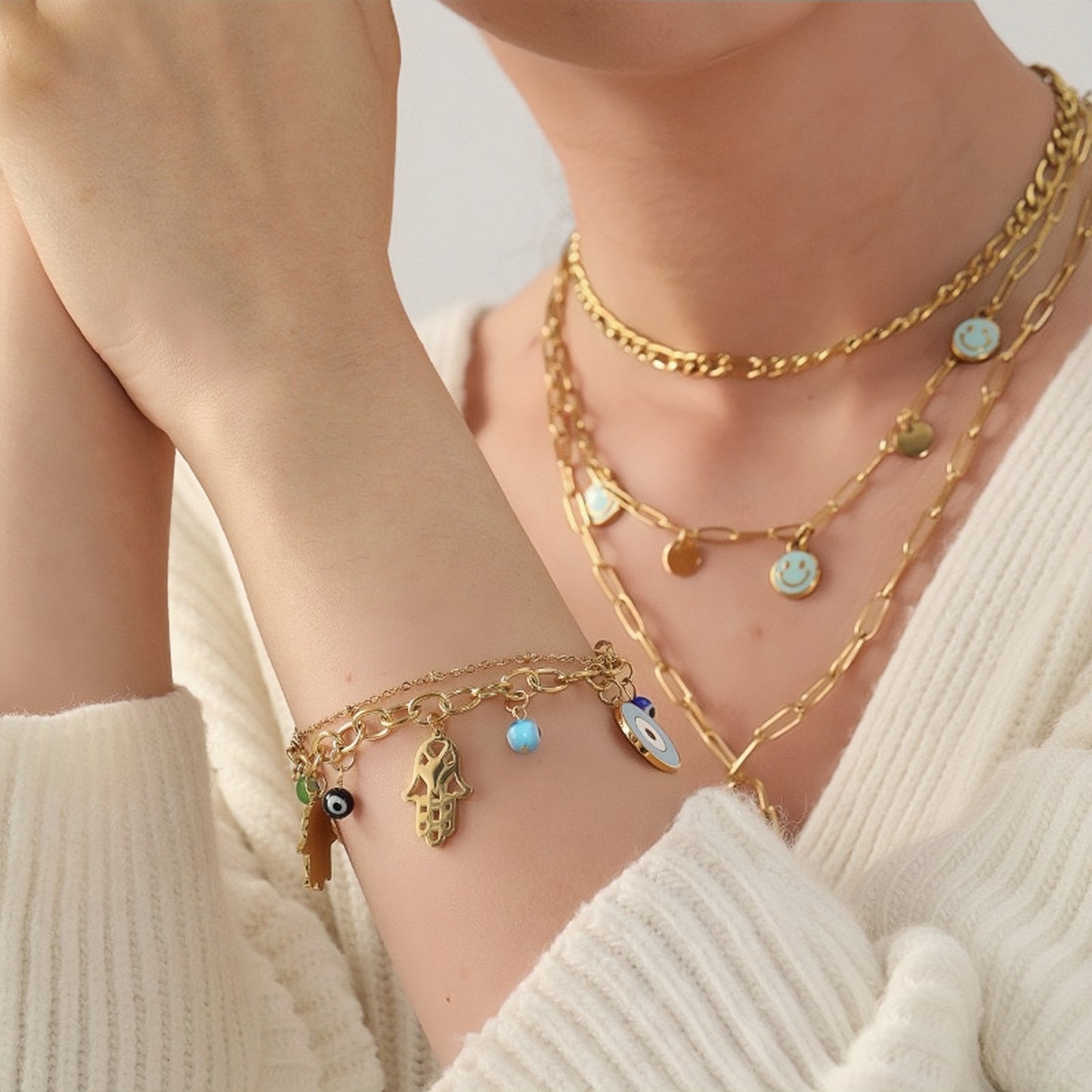 The Hamsa Hand Bracelet