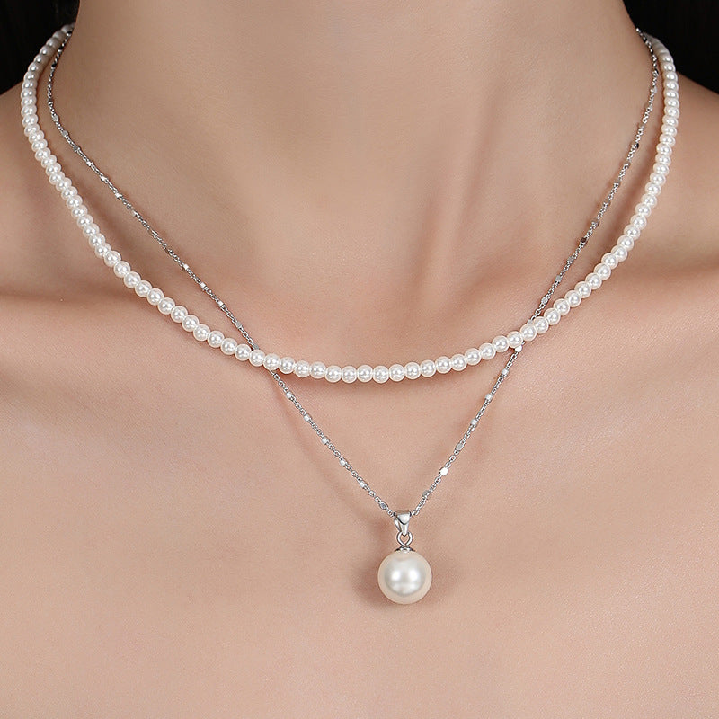 Classic 3mm White Pearls Choker