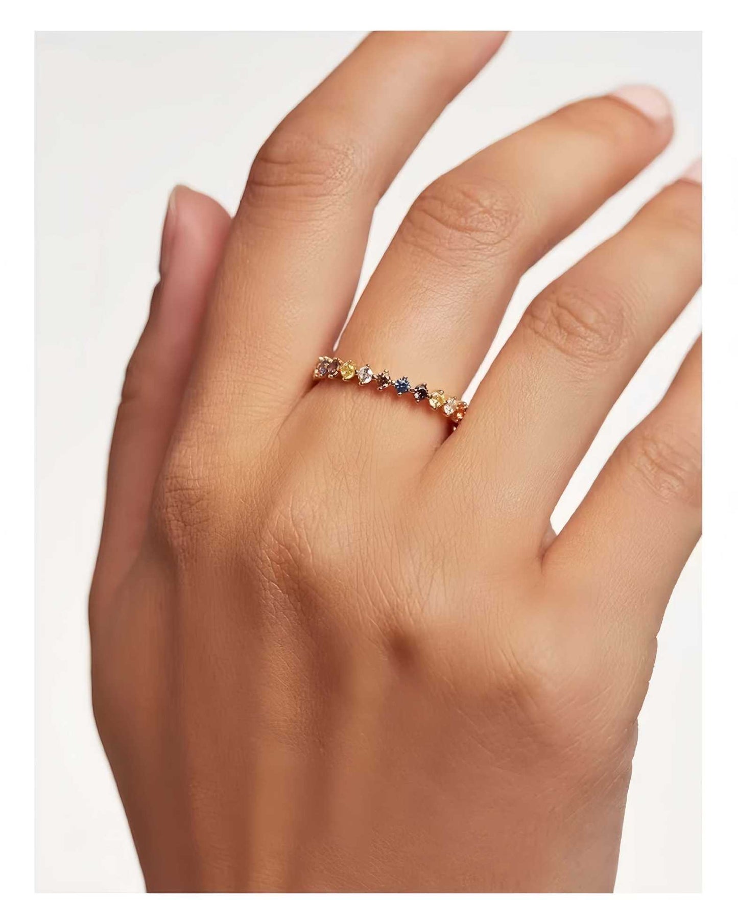 Rainbow Ring Sterling Silver