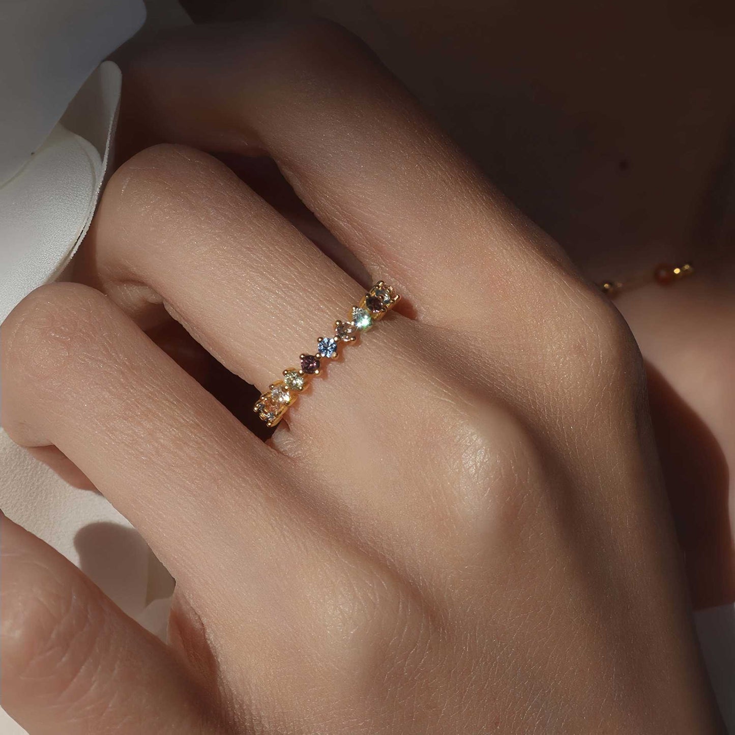 Rainbow Ring Sterling Silver